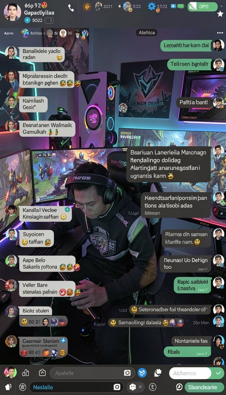 Tampilan antarmuka koi855 di Android